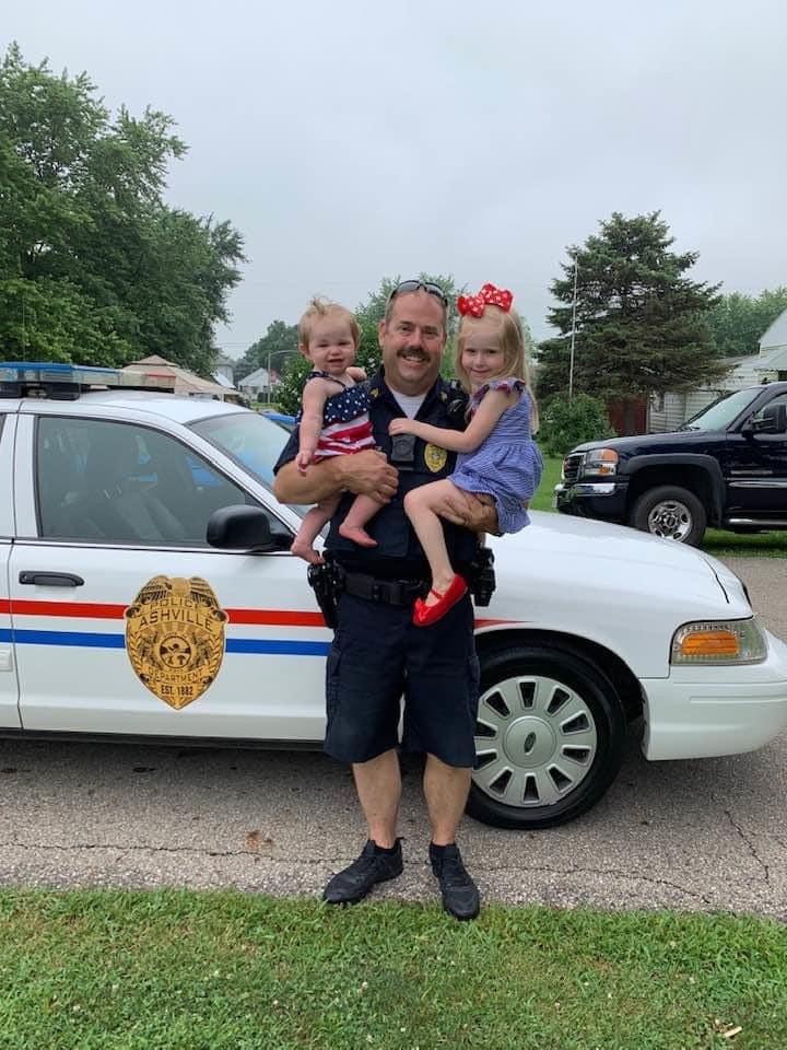 Donnie Mayse with police car