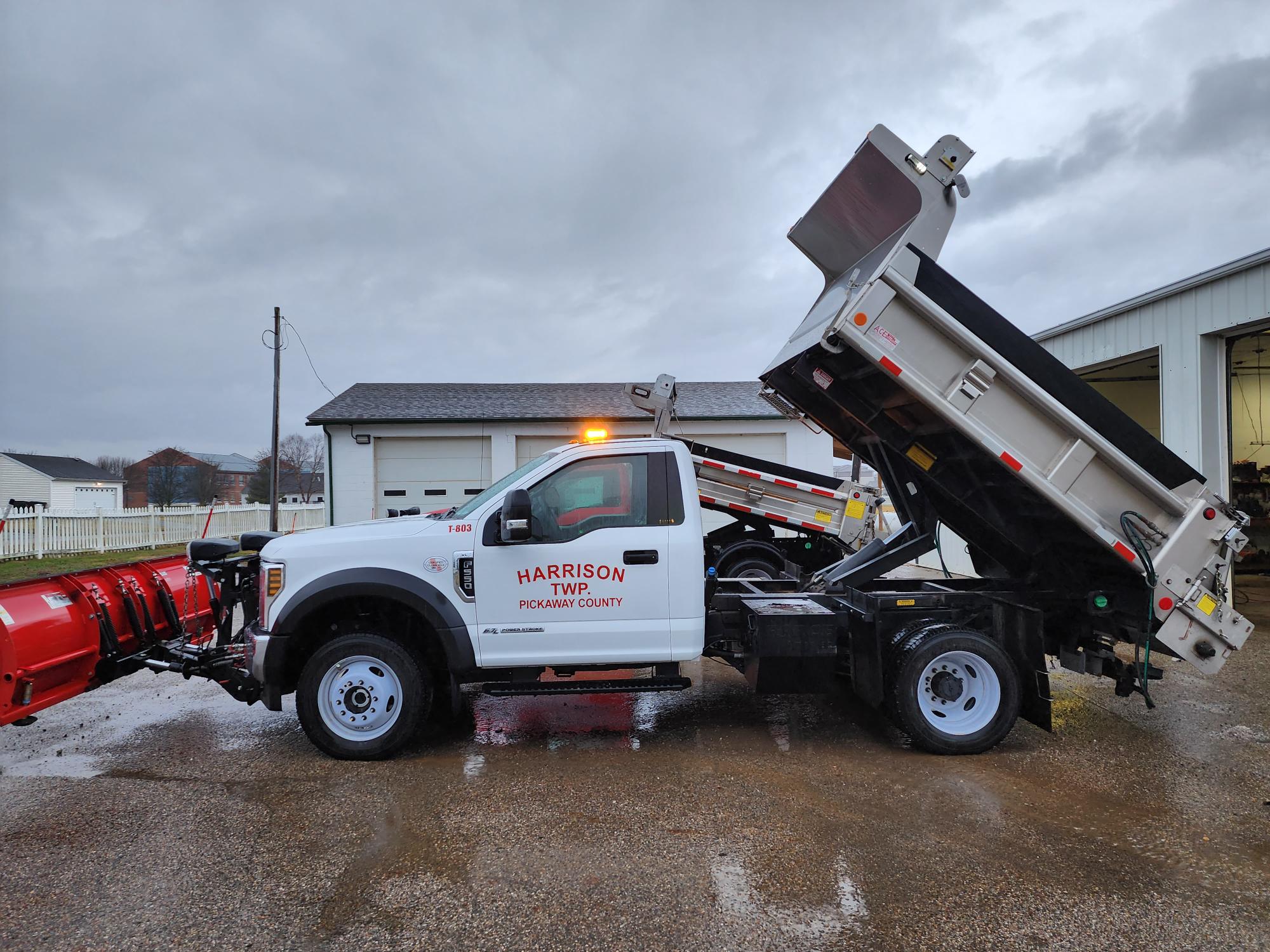 White Dump Truck